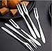 Fruit/Vegetable Forks - Hand Forged Stainless Steel Escargot Cocktail Forks, Bistro Style Forks Great Oyster Forks, Mussel Forks, Tasting Forks,Mussel Forks,Dessert Cake Forks, 10 Piece Set