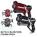 USA Toyz Laser Tag Toy Guns for Boys and Girls - 2pk Kids Toys Multiplayer Shooting Game Set w/ 2 Lazer Tag Guns for Kids and Adults (Black and Red)