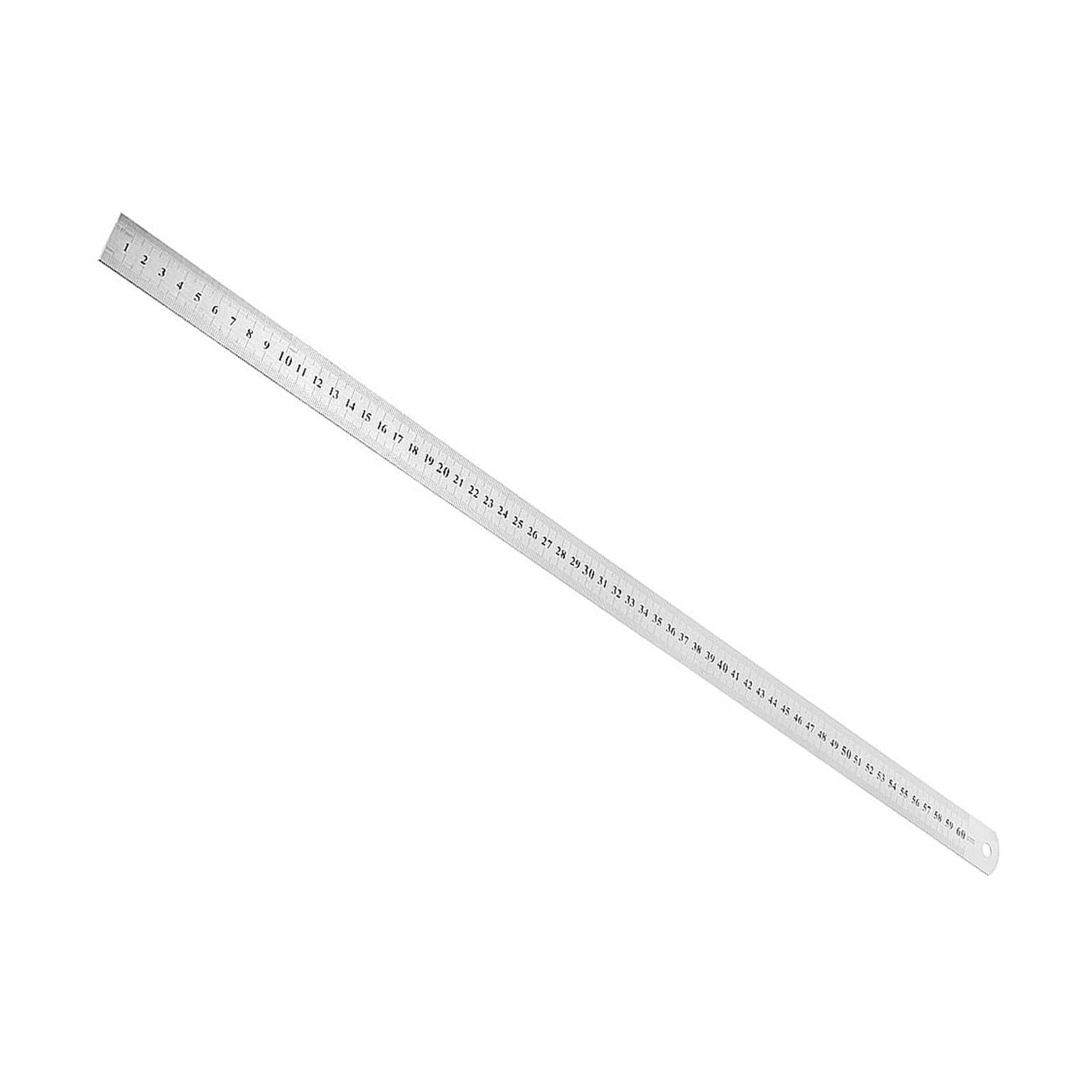 Kozelo Metal Straight Edge Ruler - [ 60cm 24 Inch Metric ] Stainless Steel Centimeters Rulers for Precision Measuring Use, with Hang-up Hole