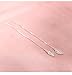 FarryDream 925 Sterling Silver Leaves Dangle Earrings Chain for Women Elegant Threader Earrings