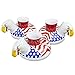 GoFloats Inflatable Pool and Hot Tub Drink Holders (3 Pack) (Choose - Unicorn, Flamingo, Palm Tree and More)