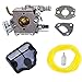 Podoy 530071987 Carburetor Tune Up Kit Compatible with Husqvarna 141 142 136 137 Chainsaw with Air Filter Fuel Filter Fuel Line 141 137 Chainsaw Parts WT-834 WT-657 WT-529 WT-289 WT-285 WT-23