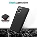 Sunnyw Samsung A51 Case, Galaxy A51 Case, Samsung Galaxy A51 Case (NOT for 5G Version) with Tempered Glass Screen Protector, Ultra Slim Ribbed TPU Shock Absorbing Scratch Resistant Case (Black)