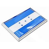 Perdecor Honduras Flag Sticker Emblem Honduran Decal Car Chrome Flags, 2 Pack, 3 x 2 inches