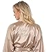 VEAMI Women's Short Kimono Robe-Champagne Metallic-Medium, Maid of Honor Edition