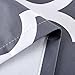 DOTHOUSE Printed Blackout Curtains-1 Panel,52 Inches Wide by 84 Inches Long,Room Darkening Curtains and Drapes for Bedroom Living Room Window,Thermal Insulated Grommet Top Grey White Moroccan Pattern
