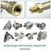RYANSTAR Universal 1/8 NPT 4AN Stainless Steel Braided Uprated T3 Turbo Turbocharger Oil Feed Line Adapter Kit