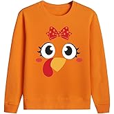 Goengmo Thanksgiving Sweatshirt Toddler Boy Girl Gobble Turkey Long Sleeve T Shirts 2-10 Years