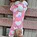 haoricu Pet Clothing, Velvet Hoodie Dog Costume Small Dog Cat Pet Clothing Puppy Apparel Dog Autumn Winter Jumpsuit (A Pink, Small)