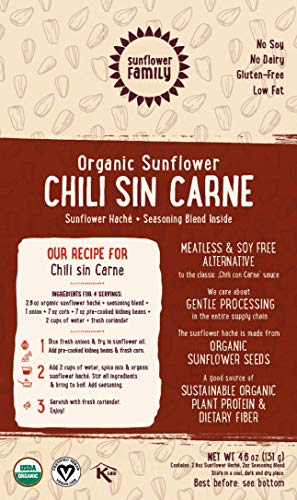 SunflowerFamily Sunflower Chili Sin Carne - Certified USDA Organic & Vegan Meat Alternative Meal Kit - Thumbnail 2