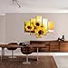 PulsatingFingertip-5 Panel No Framed Rolled Sunrise Landscape Oil Painting Modern Sunflower Picture Canvas Prints for Living Room Décor No Frame