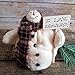 I Love Snow Days Primitive Farmhouse Snowman Home Decor Shelf Sitter Art Doll 4 Inches Tall