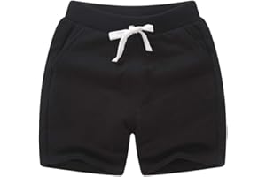 PTPUKE Toddler Kids Solid Cotton Comfort Soft Baby Sport Jogger Shorts Boys Girls Casual Pants