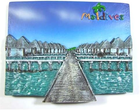 Paradise Island Maldives Poly Resin 3d Fridge Manget
