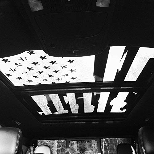 Montree Shop Ford F150 Distressed Flag ROOF Panel SUNROOF Decal F-250 F-350 2015-2018 2019