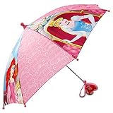 Disney Little Girls Princess Character Umbrella, Pink, One Size