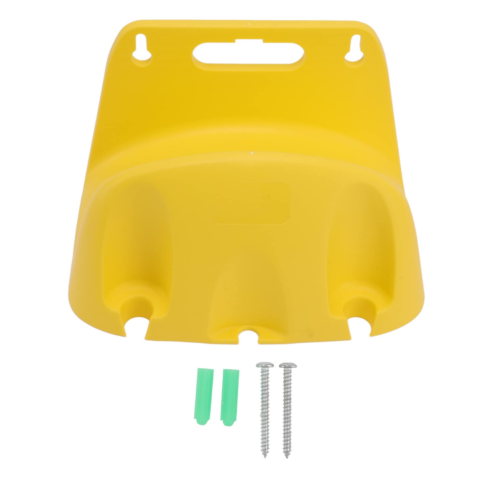 Wall Mounted Water Pipe Reel Hose Hanger Wall Mounted, Bracket Hose Storage Reel Holder Garden Hose Pipe Hanger for 20m Tube Winding Hose Accessories (Yellow)