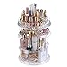 [Upgraded Design] 360 Degree Luxury Rotating Makeup/Perfume Organizer Storage Carousel－Adjustable Layers, Fits Different Containers, for vanity table, dresser, bedroom, bathroom and all!