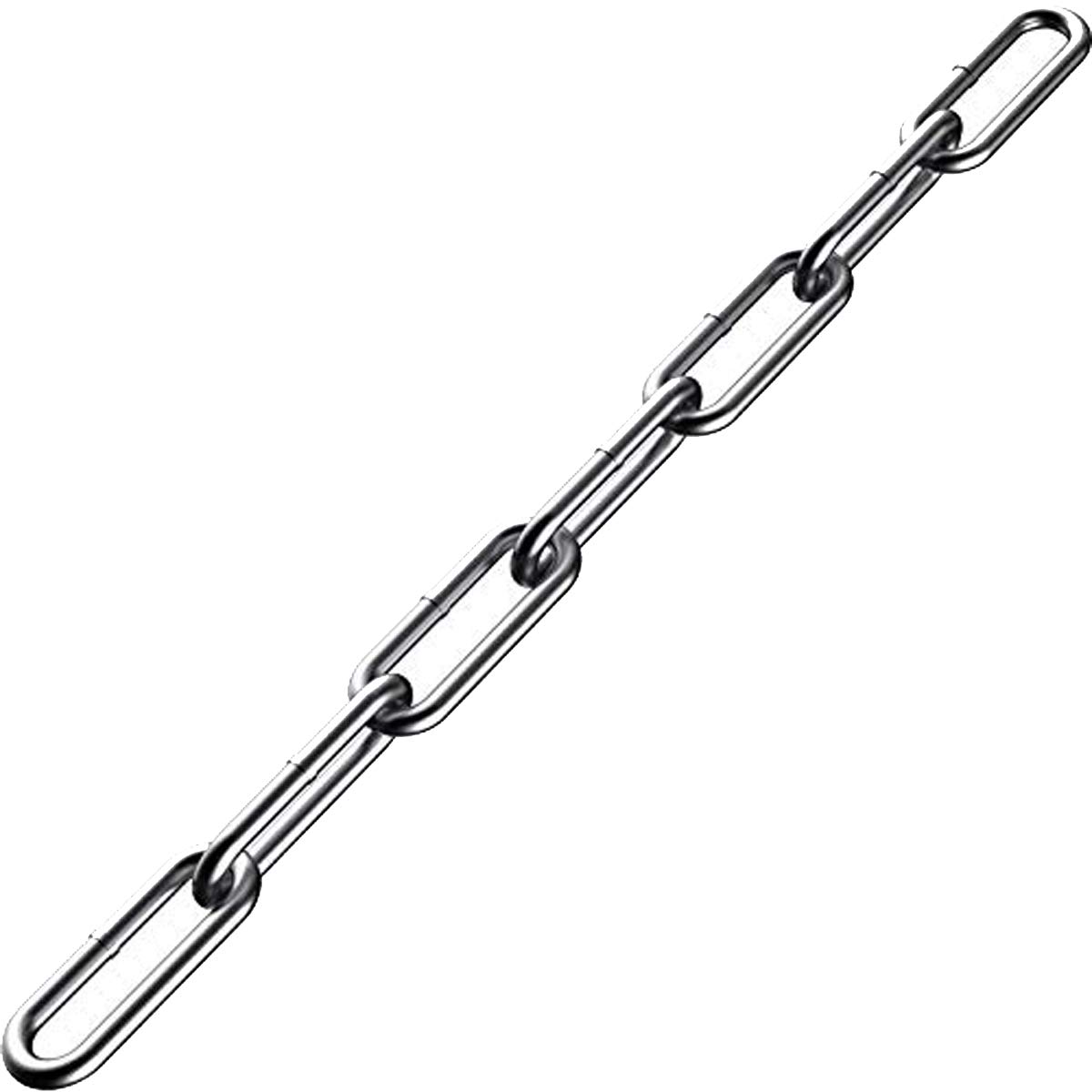 Stainless Steel Chain,Lsquirrel 6.5 ft Stainless Steel Rolo Cable Heavy Duty Chain for, Home, Swing, Pet, Camping (3/16 inch - 6.5 Foot)