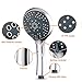 Srmvyd Handheld Shower Head High Pressure 5 Spray Setting Multi-functions Massage Spa 4.2’ Chrome Face Showerheads With Long Shower Hose 6.56 Feet easy to install. …