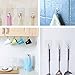 Colossal ship Adhesive Hooks Heavy Duty Wall Hooks Strong Adhesive Hooks 22lbs/10kg Seamless Hooks Transparent Hooks 20 Pack