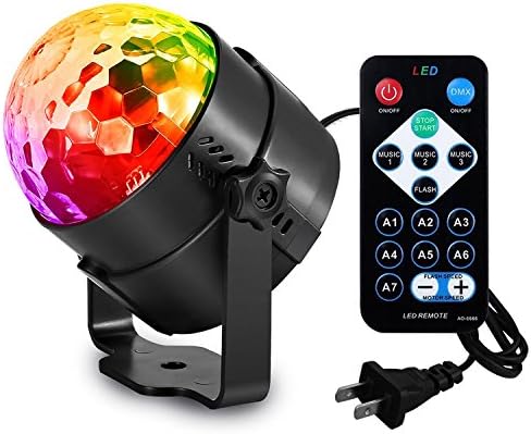 MESTE Disco Ball Party - Party Lights - Show Auto Sound Actived Toy Lights for Kids Birthday Party Bar DJ Ballroom Home Club Wedding Dancing Show Kids Birthday Gifts