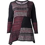 Style & Co. Womens Plus Metallic Mixed Media Tunic Sweater