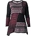 Style & Co. Womens Plus Metallic Mixed Media Tunic Sweater