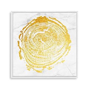 Framed Canvas Home Artwork Decoration Annual Ring Canvas Wall Art for Living Room, Bedroom - 16x16 inches