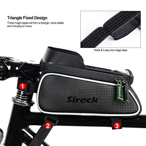 Sireck Bike Phone Front Frame Bag Waterproof Bicycle Bag Touchscreen