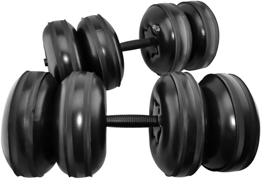 Facaimo Fitness Dumbbell,Rubber Dumbbell Round Dumbbell Water-Filled and Adjustable Dumb, Environmentally Friendly Arm Training Fitness Dumbbells to Prevent Smashing