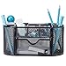 Mindspace Office Desk Organizer with 8 Compartments + Drawer | Desk Caddy Pen Holder For Office Accessories | The Mesh Collection, Black