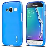J&D Case Compatible for Galaxy J1 Mini Prime Case, [Drop Protection] [Slim Cushion] Shock Resistant Protective TPU Slim Case for Samsung Galaxy J1 Mini Prime Bumper Case - Blue