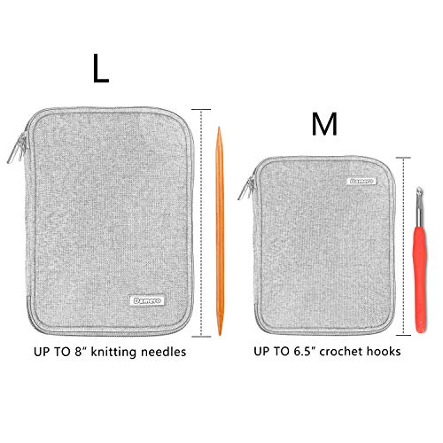 Damero Crochet Hook Case, Travel Storage Bag for Swing Crochet Hooks