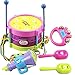 5 PCS Baby Infant Toddler Developmental Toy Kids drum rattles Educational Game