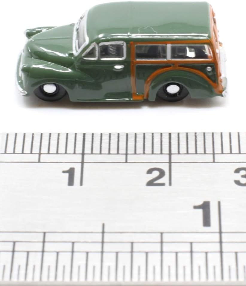 Oxford Diecast Morris Traveller Almond Green Model Vehicle, Wood,green,silver, 1:148 Scale - Image 5