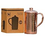 Pure Copper Hammered Water Jug | Copper Pitcher for Ayurveda Health Benefit by HealthGoodsIn