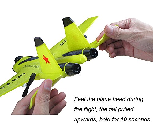 Wotryit SU-35 RC Remote Channel Remote Control Airplane, RC Plane Drone with 2.4GHZ Control Flying Paper Aircraft Toys Indoors & Outdoors Easy to Fly