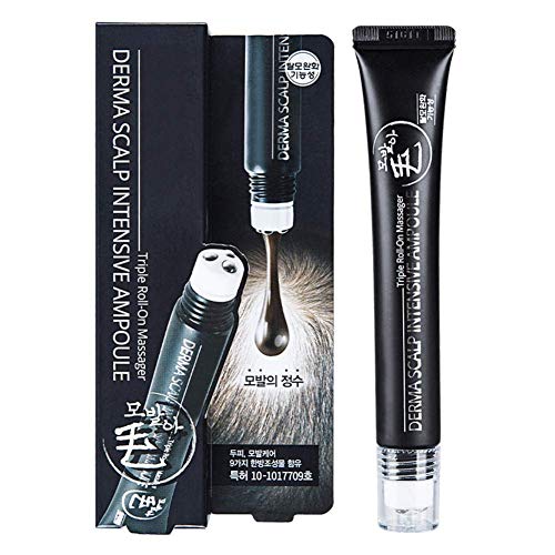 Hair Growth Serum，Scalp Intensive Ampoule Triple Roll-On Massager for Hair Loss product for men women Regrow Hairline Hair Loss Essence Hair Growth Oil