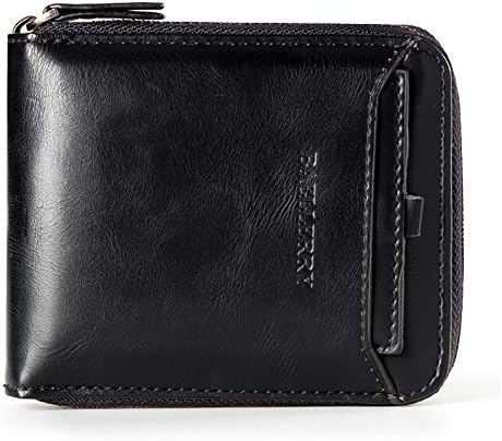 Leather Wallets for Men, Men's Short Coin Purse Small Vintage Holder Pocket Purses, Man Wallets