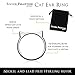 Silver Phantom Jewelry Cat Ear Ring in Sterling Silver (Silver, 9)