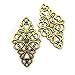 40pcs Craft Supplies Mixed Flower Scroll Links Lozenge Rhombus Wrap Connectors Charms Pendants for Crafting, Jewelry Findings Making Accessory for DIY Necklace Bracelet (M058)