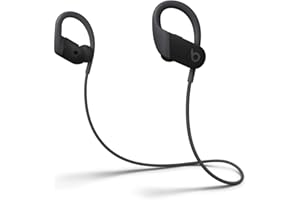 Powerbeats High-Performance Wireless Bluetooth Headphones - Black - MWNV2LL/A (Renewed)