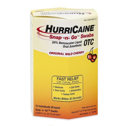 BEUTLICH HURRICAINEÂ® ANESEPTIC SNAP-N-GO SWABS