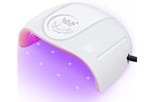 Wisdompark UV Nail Lamp, 72W UV Light for Gel Nails with 21 LED Lights Nail Lamp 3 Speed Timer Fast Curing Poly Gel Polish, Professional Manicure Lamps for Home Salon Nail Art Tools