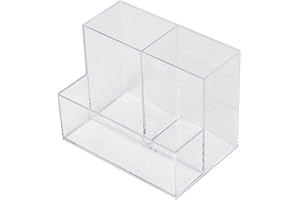 Simple Design Acrylic Pen Holder, Organizer Storage Box, Storage Versatile Use Desktop Stationery Storage, Material for Offic