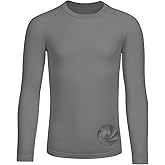 Haloumoning Boys Raglan Long Sleeve T-Shirts Kids Fleece Lined Thermal Basic Tees Baseball Undershirts 5-14 Years