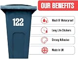 Personalised Wheelie Bin Numbers 1-999 and Letters A-Z Two Sets Waterproof Vinyl view 4