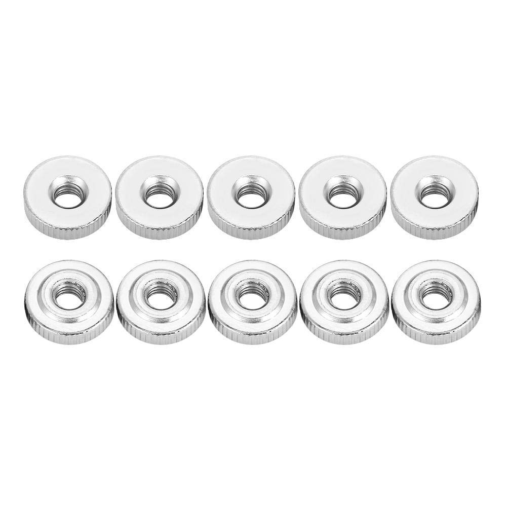 10 Pcs Din467 Gb807 m3 m4 m5 m6 m8 m10 Handle with Nuts Pointed Serrated Nuts Knurled Thumb Nuts(M4（10pcs）)