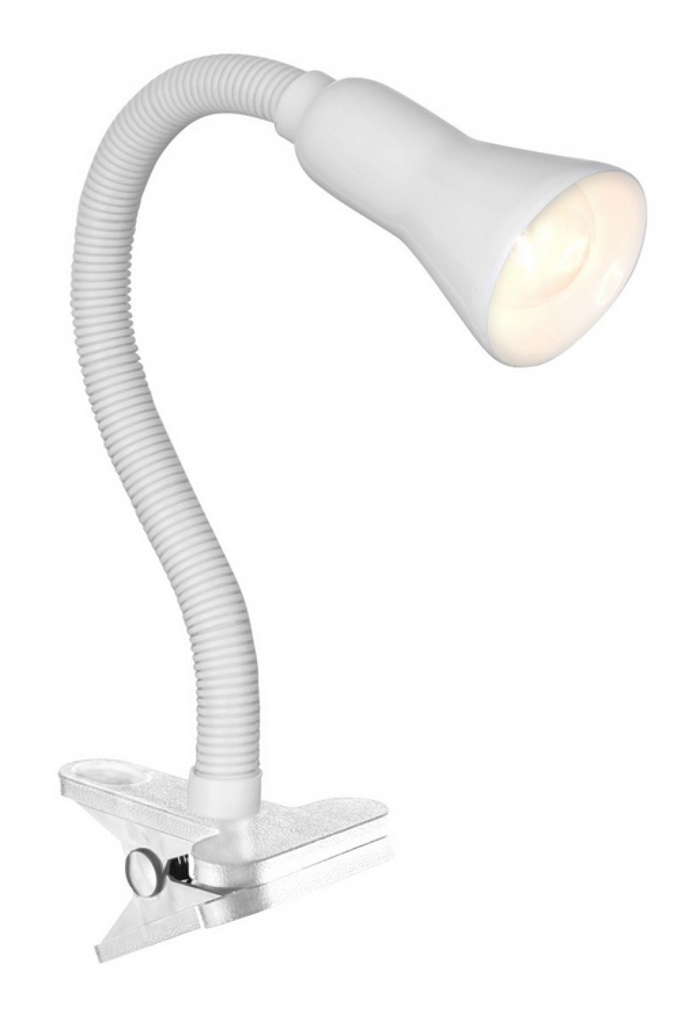 Searchlight Task clamp lamp desk partner white flexi clip (P4122WH)